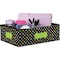 Teacher Created Resources Shelf Storage Bin, Vinyl, Black/Polka Dots, 5 in H, 11 in W, 16 in L TCR20765 - alternate 2